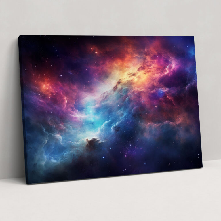 Nebula Galaxy Canvas Print - Earth, Nebula-Inspired Galaxy Artwork, Canvas, Canvas Wall Art