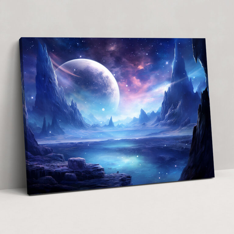 Mystical Galaxy Canvas Print - Earth, Wall Art, Canvas Wall Art, Wall Decoration