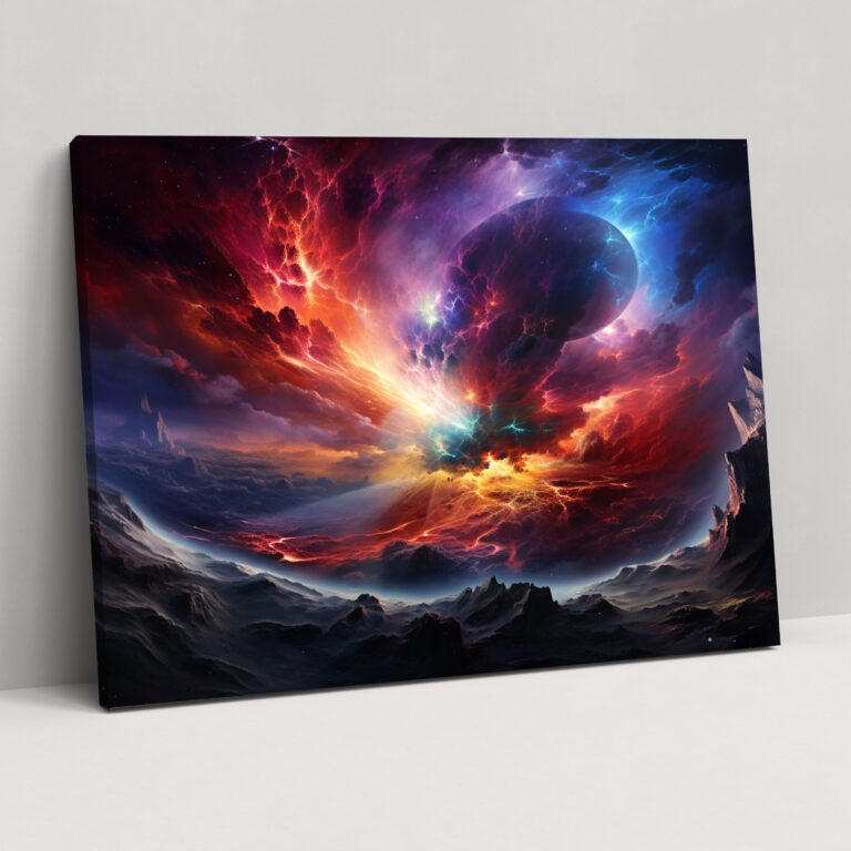 Cosmic Explosion Galaxy Wall Art - Earth, Energy And Vitality, Home Decoration, Breathtaking Galaxy Artwork