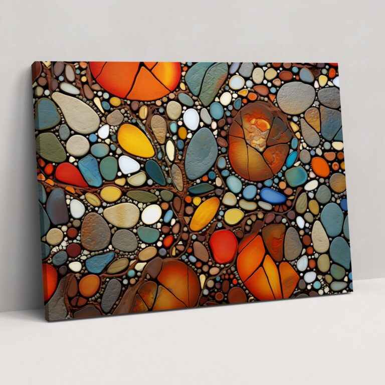 Mars Mosaic Wall Art - Earth, Mars, Home Decoration, Wall Art