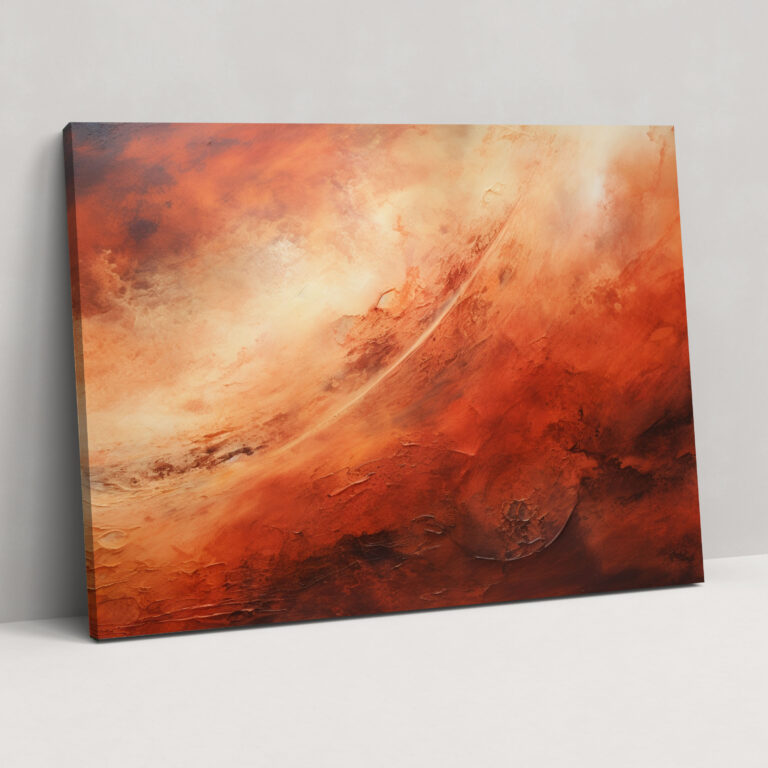 Mars Fire Canvas Print - Earth, Fiery Landscapes, Wall Art, Canvas