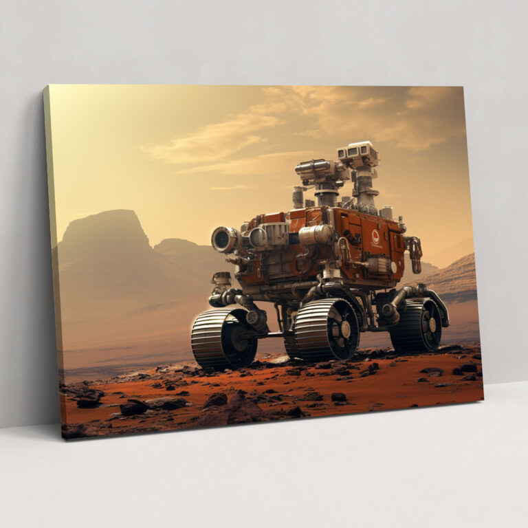 Exploration Of Mars Collage Canvas Print - Earth, Canvas Wall Art, Canvas Print, Mars Rover Images