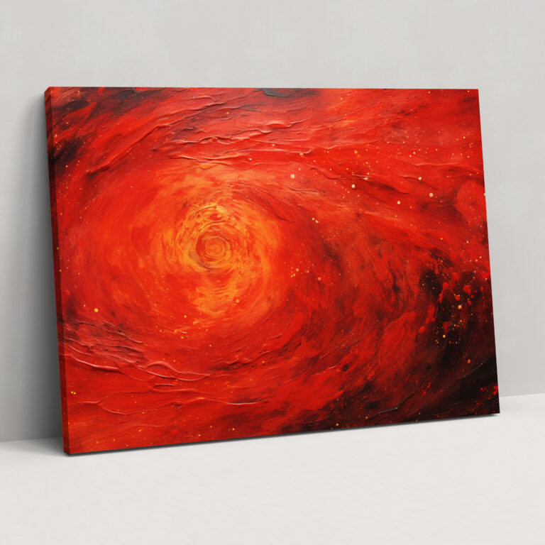 Mars Canvas Print - Abstract Red Planet Wall Art - Earth, Red Planet, Abstract Painting, Wall Art