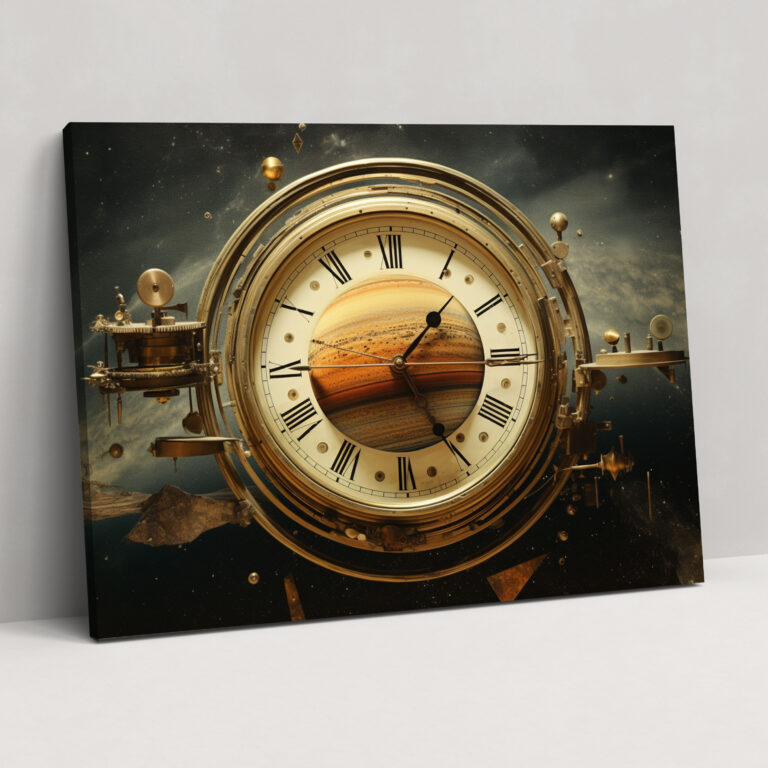 Surreal Saturn Wall Art - Earth, Surreal Collage, Saturn, Wall Decoration