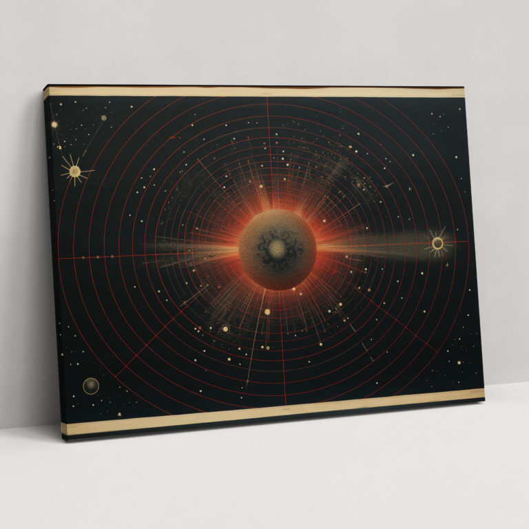 Nostalgic Constellations Canvas Print - Earth, Home Decoration, Wall Decoration, Wall Art
