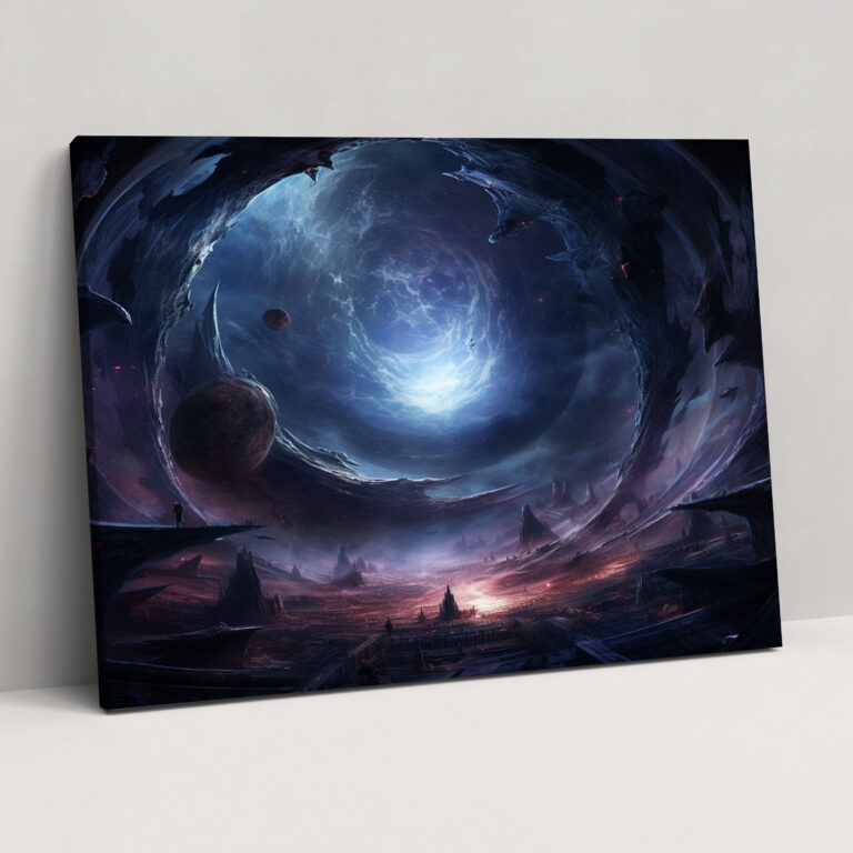 Mystical Black Hole Wall Art - Earth, Wall Art, Wall Decoration, Ethereal Setting