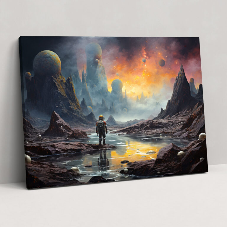 Surreal Planets Canvas Print - Earth, Planets, Surreal Landscapes, Otherworldly Wonders