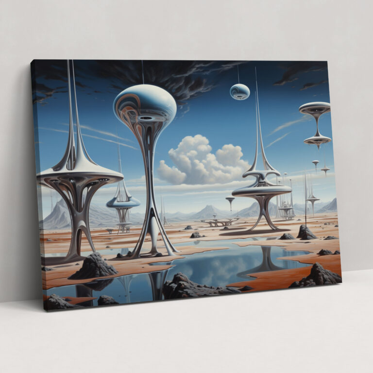 Floating Planets Wall Art - Earth, Floating Planets, Canvas, Fantastical Scene