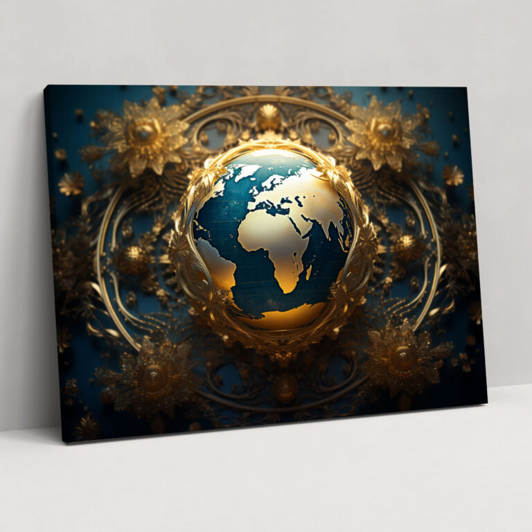 Earth Mandala Canvas Print - Earth, Earth, Canvas Print, Mandala