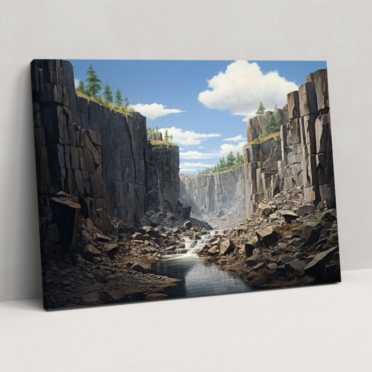 Earth Landscapes Canvas Print - Earth, Earth, Wall Art, Photorealistic Painting