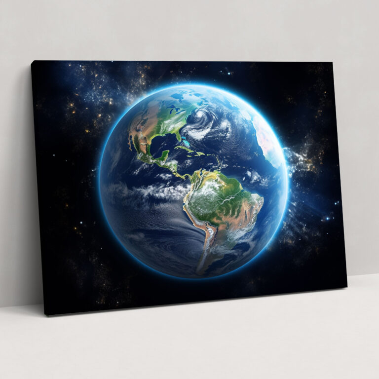 Earth From Space Wall Art - Earth, Fragility, Earth, Wall Decoration