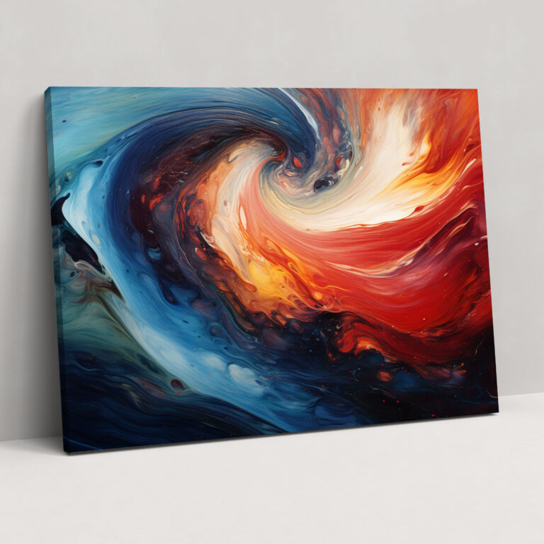 Jupiter Canvas Print - Earth, Jupiter, Abstract Oil Painting, Vibrant Colors