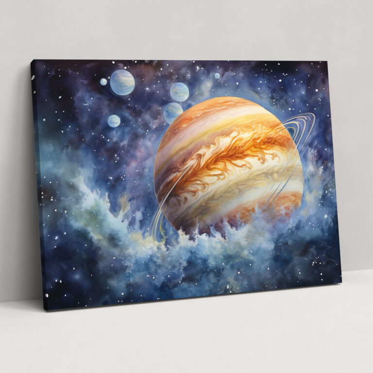 Jupiter Wall Decoration - Earth, Canvas, Jupiter, Wall Decoration