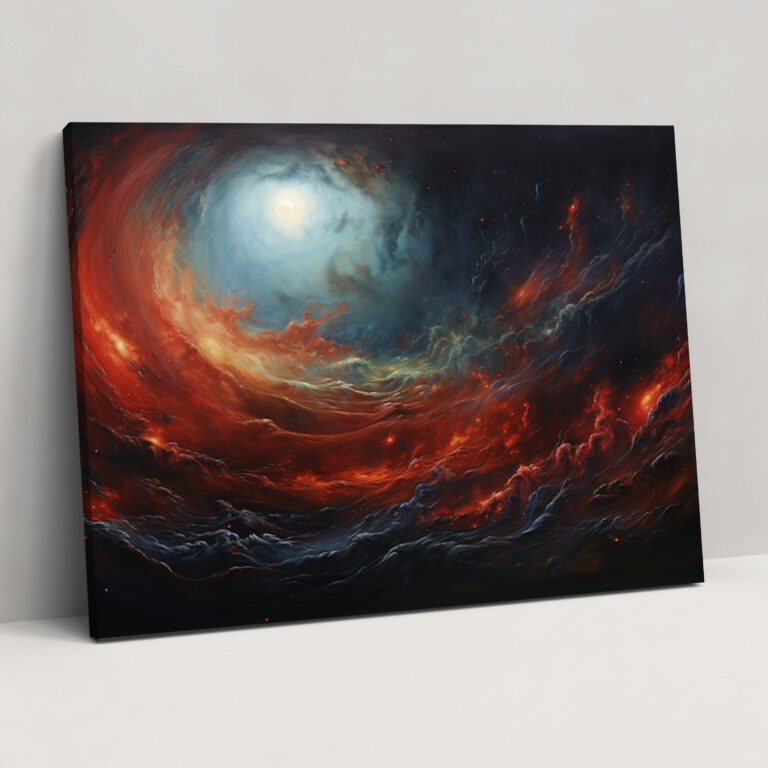 Jupiter Wall Decoration - Cosmic Intrigue - Earth, Mesmerizing Bands, Canvas Wall Art, Wall Art