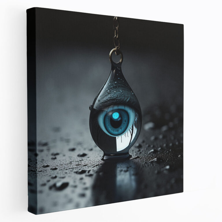 Evil Eye Bead Canvas Print - Evil Eye Bead, Home Decoration, Canvas, Wall Art