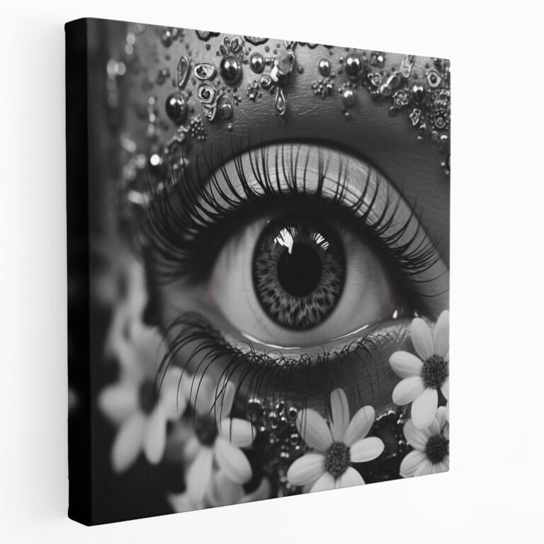 Evil Eye Bead Canvas Print - Evil Eye Bead, Canvas Wall Art, Wall Decoration, Wall Art