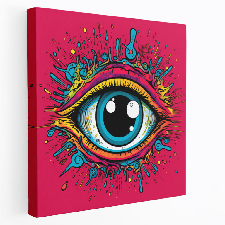 Evil Eye Bead Canvas Print - Evil Eye Bead, Canvas, Canvas Print, Wall Decoration