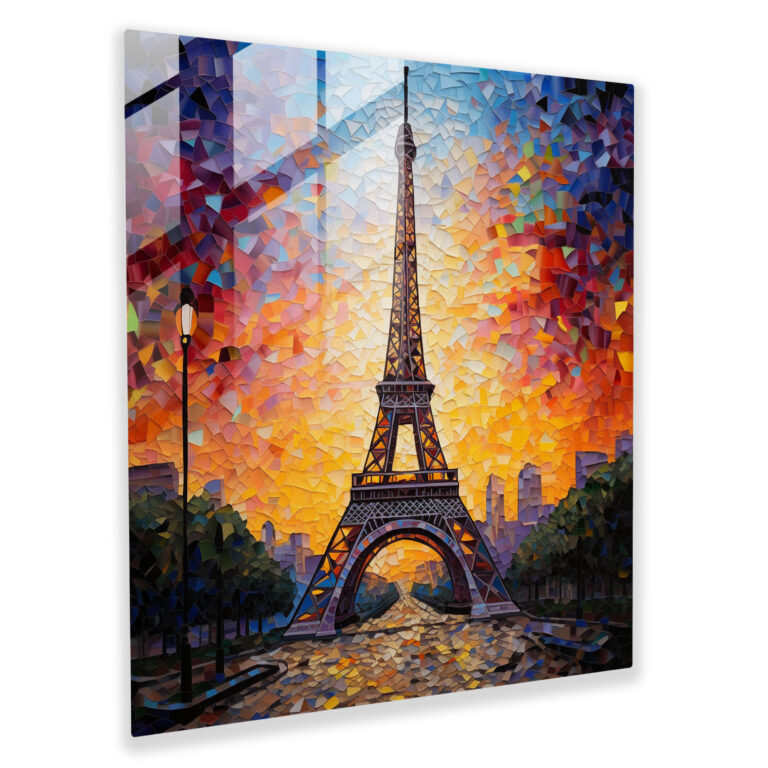 Vibrant Glass Prints - Contemporary Mosaic Glass Wall Art, Home Decoration, Modern Artwork