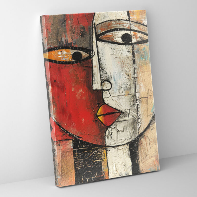 Face Off Wall Decoration - Expressionism, Canvas, Canvas Wall Art, Wall Decoration