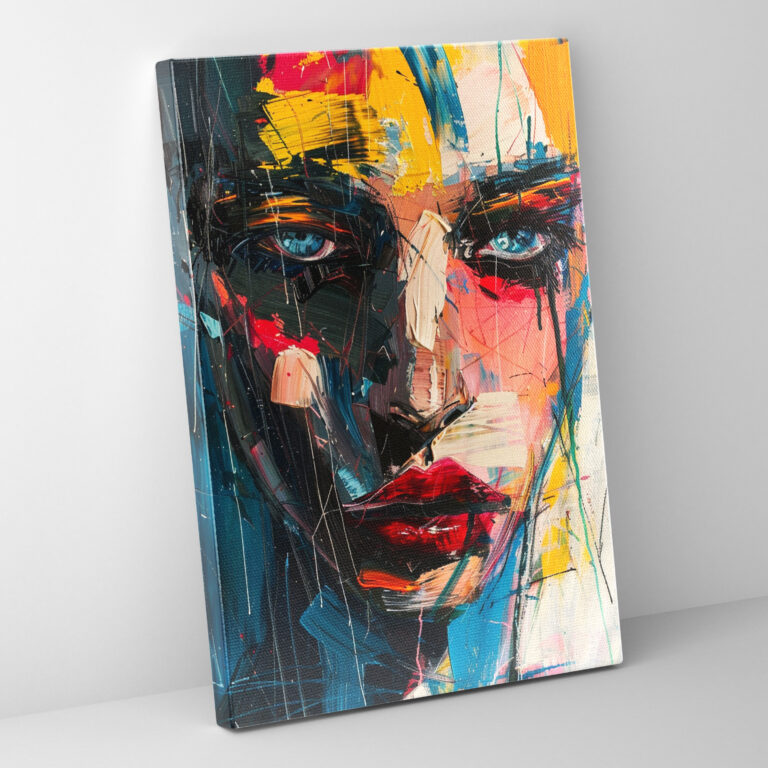 Emotive Portrait Canvas Print - Expressionism, Home Decoration, Wall Decoration, Canvas Wall Art