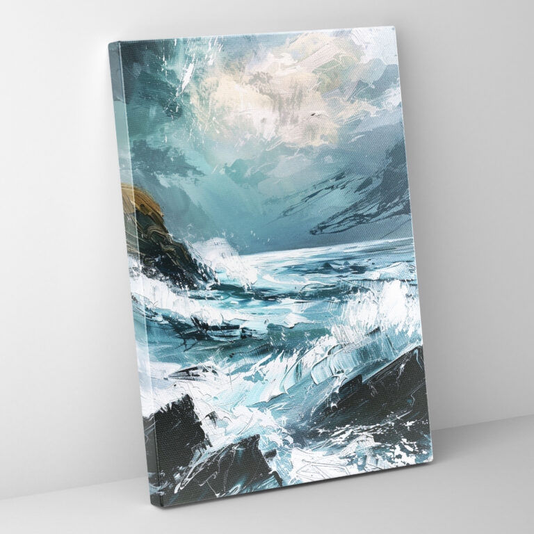 Expressive Seascape Canvas Print - Expressionism, Home Decoration, Canvas, Wall Decoration