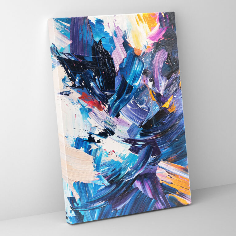 Energetic Brush Strokes Wall Decoration - Expressionism, Canvas, Canvas Wall Art, Home Decoration