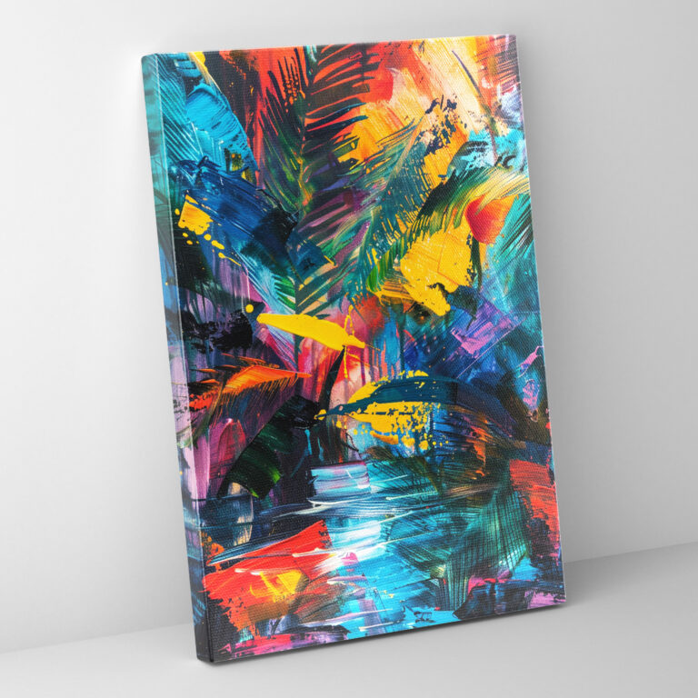 Nature Abstraction Expressionism Canvas Print - Expressionism, Canvas Wall Art, Expressionism Art Style, Home Decoration