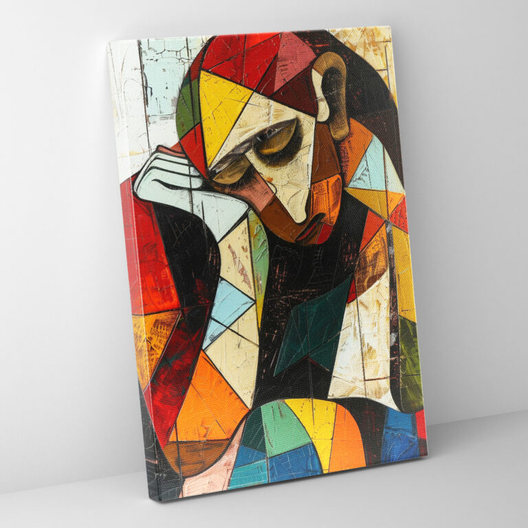 Emotional Figures Expressionism Canvas Print - Expressionism, Wall Decoration, Canvas Wall Art, Expressionism Art Style