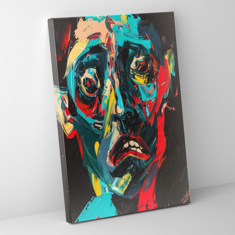 Emotional Figures Canvas Print - Expressionism, Canvas Print, Wall Decoration, Wall Art