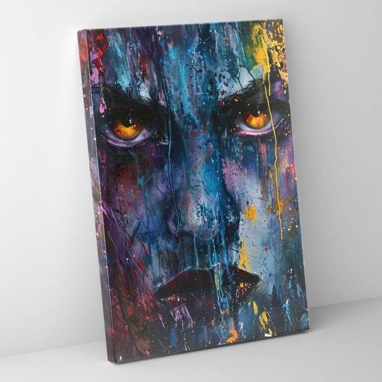 Intense Portraits Wall Decoration - Expressionism, Canvas Wall Art, Expressionism Art Style, Home Decoration