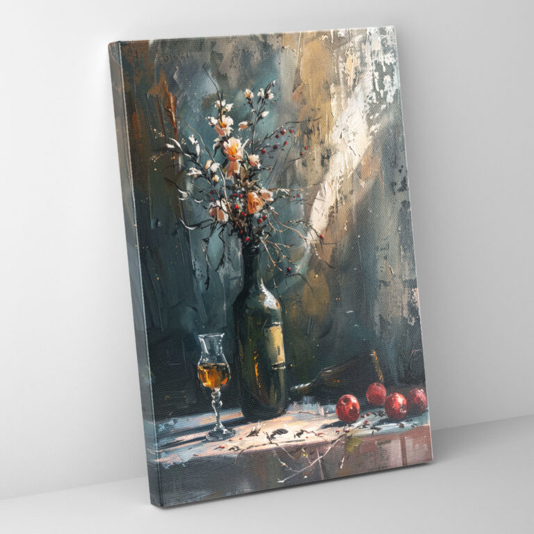 Expressive Still Life Canvas Print - Expressionism, Wall Decoration, Wall Art, Canvas Print