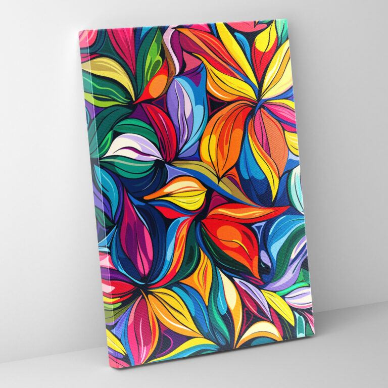 Expressionism Floral Canvas Print Wall Decoration - Expressionism, Home Decoration, Canvas Wall Art, Canvas
