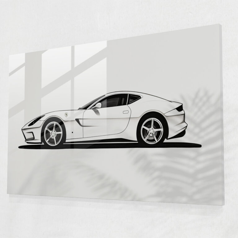 Ferrari Modern Art - Ferrari, Ferrari, Minimalism, Home Decoration