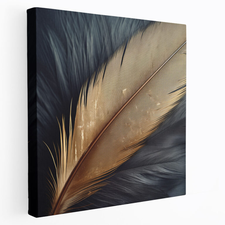 Photorealistic Feather Wall Art - Feather, Canvas, Home Decoration, Print