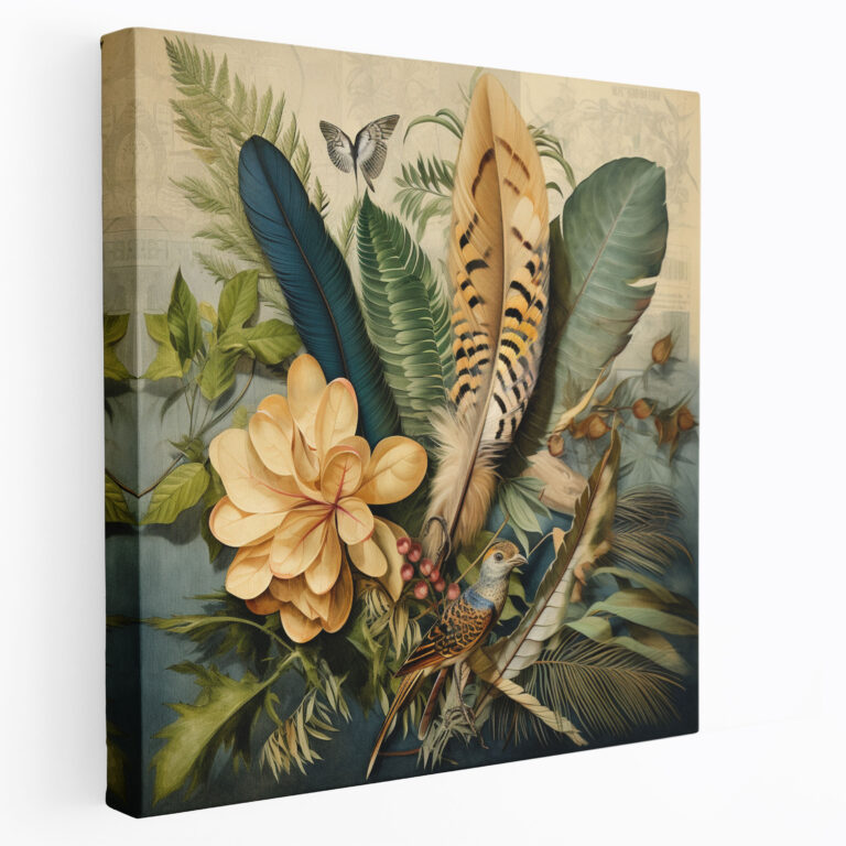 Botanical Feather Wall Art - Feather, Majestic Feather, History, Wall Art