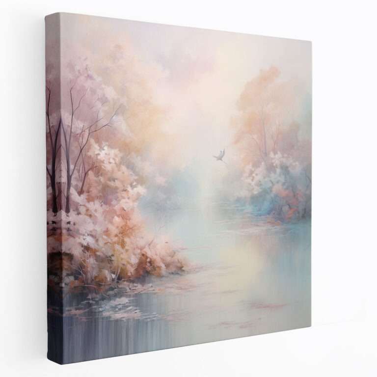 Feather Wall Art - Ethereal Pastel Canvas Print - Feather, Canvas Print, Canvas, Feather