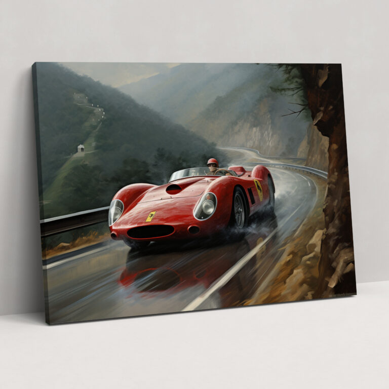 Ferrari Canvas Print - Ferrari, Elegance, Wall Decoration, Canvas Wall Art