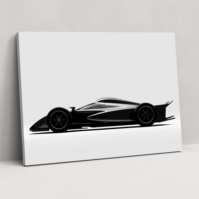 Ferrari Wall Art - Ferrari, Ferrari Racing Car, Wall Decoration, Sleek Lines