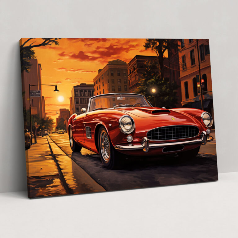 Ferrari Canvas Print - Ferrari, Home Decoration, Luxury, Canvas Wall Art