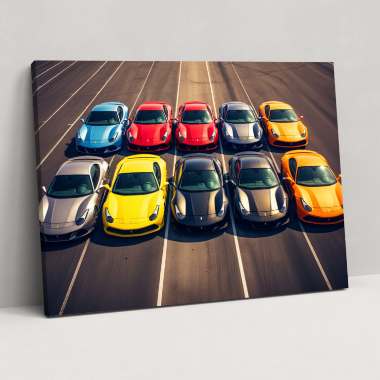 Ferrari Canvas Print - Power And Luxury - Ferrari, Canvas Print, Canvas Wall Art, Ferrari