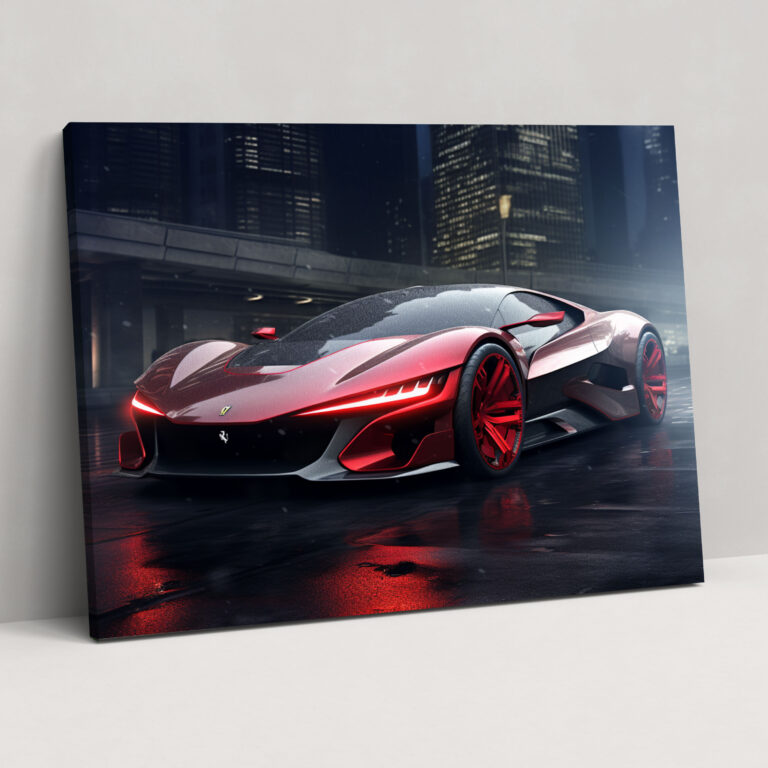 Ferrari Wall Art - Futuristic Vision - Ferrari, Canvas, Ferrari, Futuristic Vision
