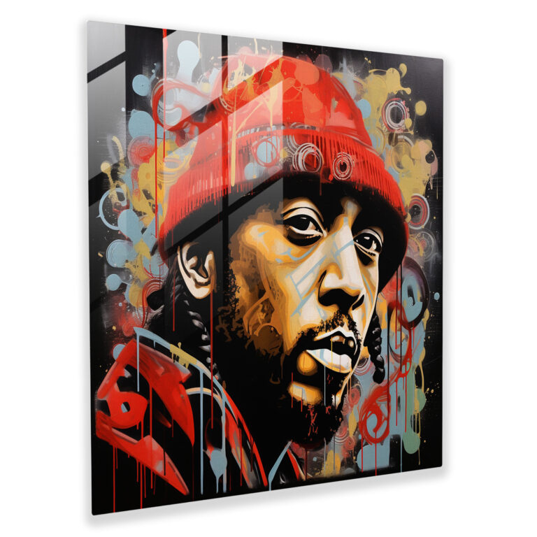 Funky Hip-Hop Glass Print - Funky, Funky, Home Decoration, Wall Decoration