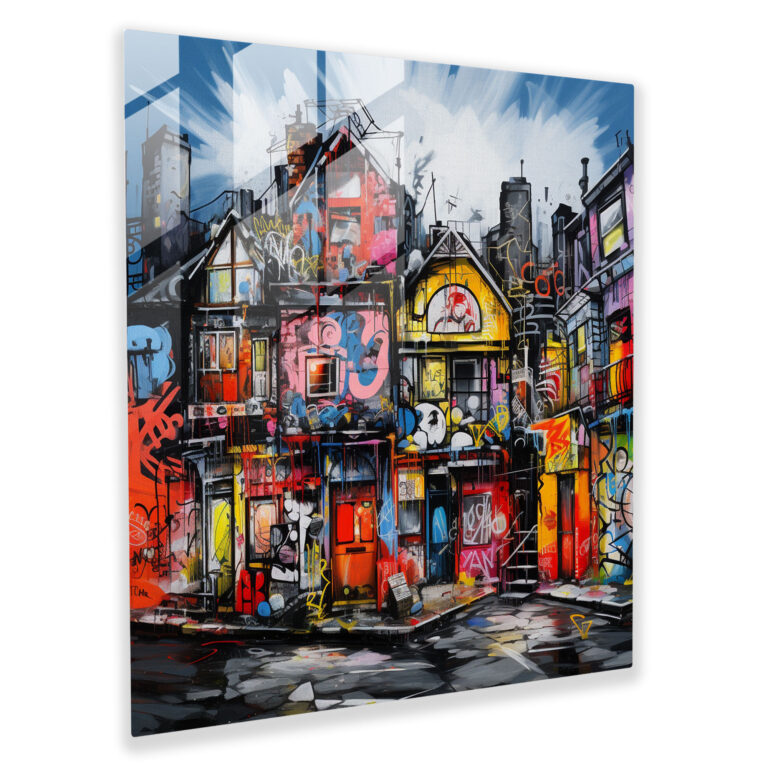 Funkywall Glass Print - Funky, Glass Wall Art, Wall Decoration, Street Art