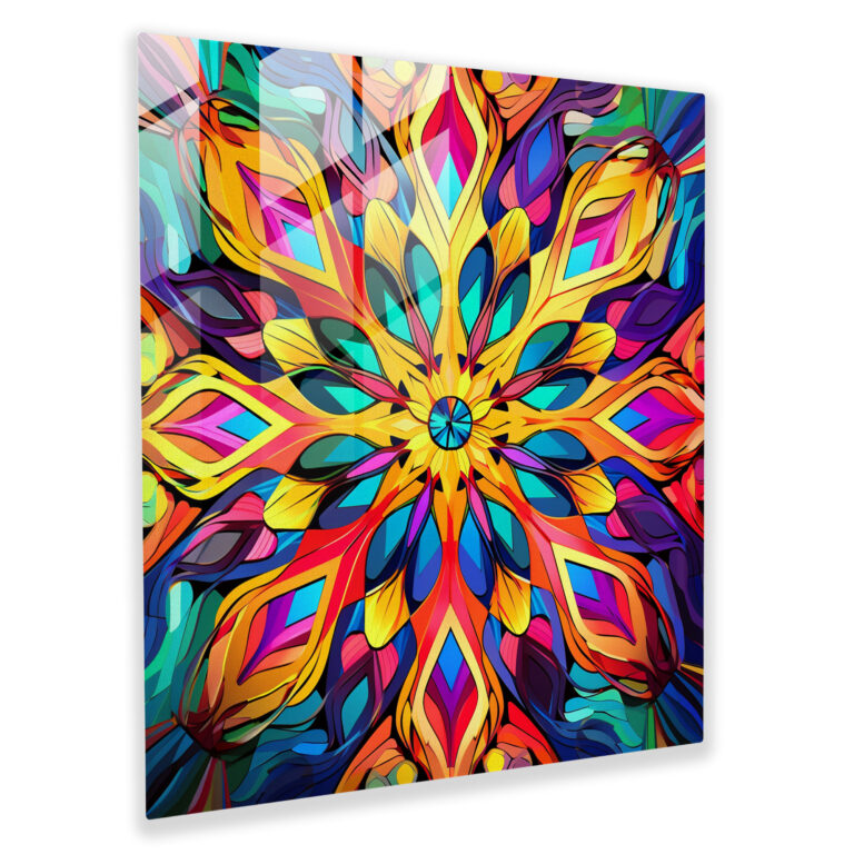 Funkykaleido Glass Print - Funky, Glass Print, Modern Art, Glass Art
