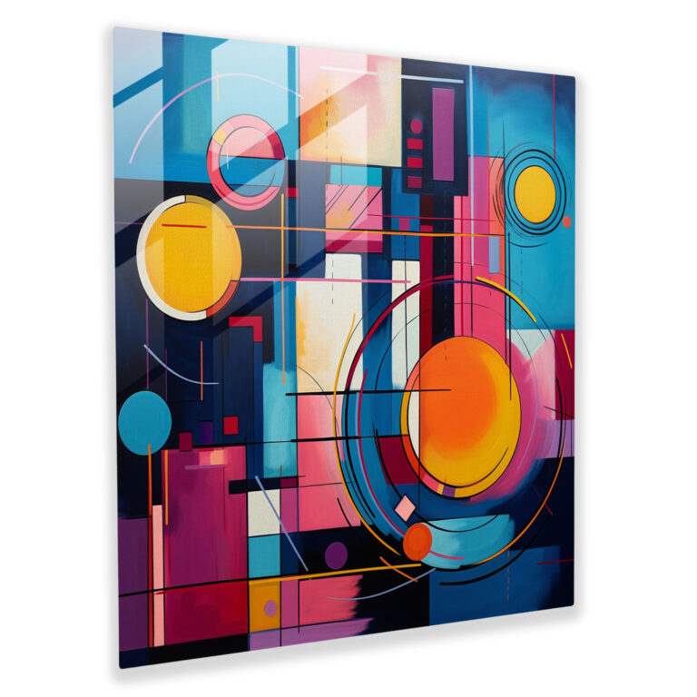Funky Abstract Glass Print - Funky, Abstract Art, Funky, Glass Print