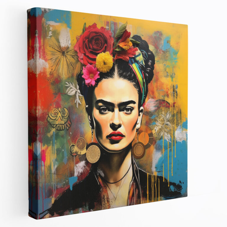 Abstract Frida Kahlo Canvas Print - Frida Kahlo, Canvas Print, Home Decoration, Canvas