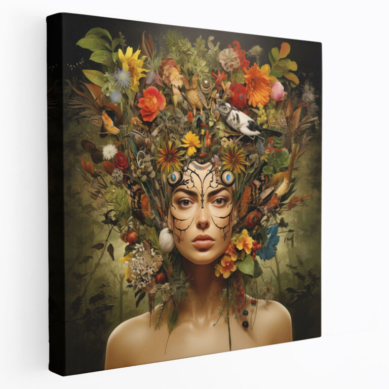 Frida Kahlo Canvas Print - Frida Kahlo, Frida Kahlo, Surrealistic Portrait, Canvas Wall Art