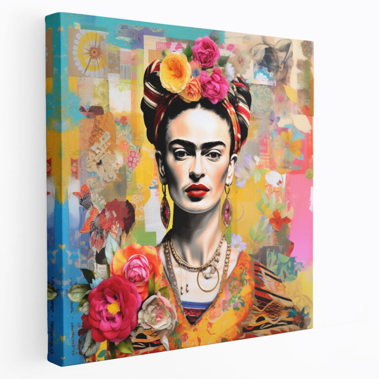 Frida Kahlo Canvas Wall Art - Frida Kahlo, Whimsical Artwork, Wall Art, Canvas Wall Art