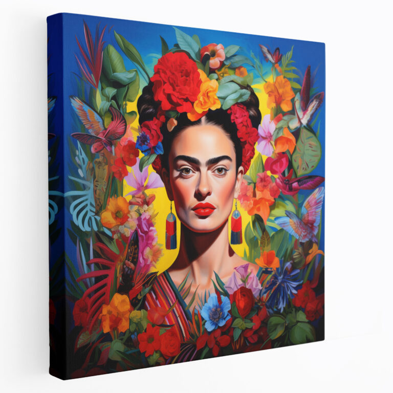 Frida Kahlo Canvas Print - Frida Kahlo, Canvas Wall Art, Vibrant, Wall Art