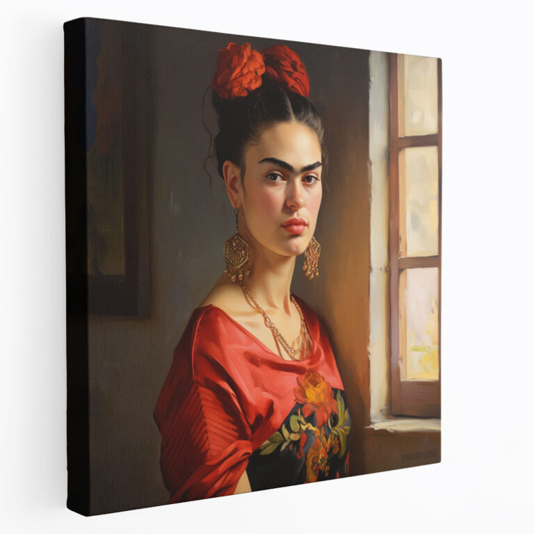 Frida Kahlo Canvas Print - Frida Kahlo, Expressive Features, Oil Painting, Frida Kahlo